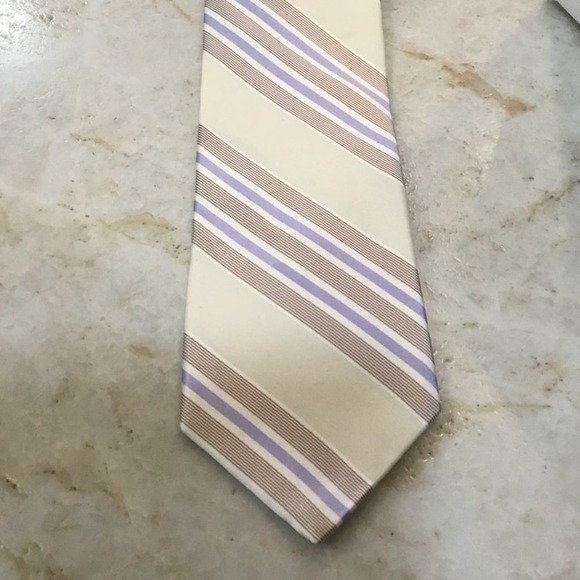 I K E BEHAR SILK/COTTON TIE - Picture 1 of 4